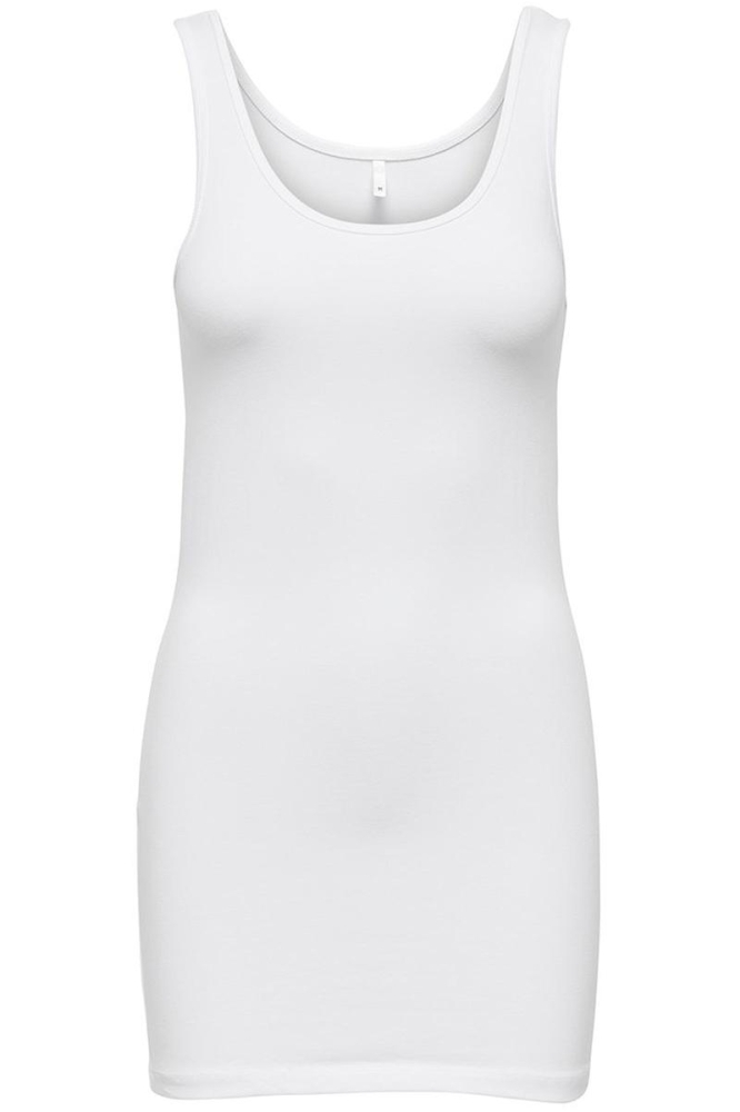 ONLLIVE LOVE LIFE S/L LONG TANK TOP 15060061 White